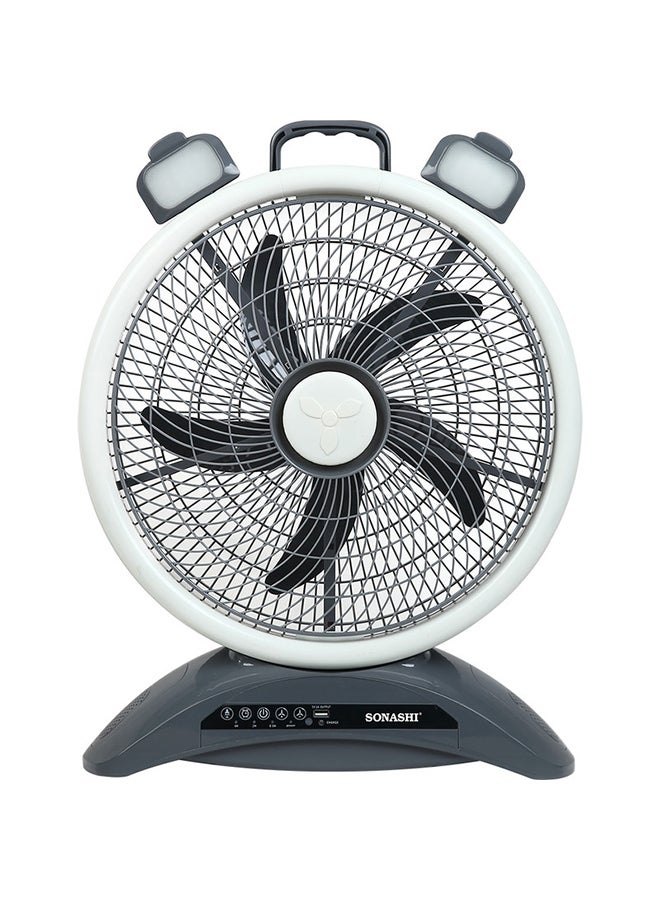 Compare 14 Rechargeable Fan  Remote Control with LED Light | 3 Speed Settings  LowMediumHigh | USB Charging Feature with Continuous 20 Hours Working | Portable Fan SRF614 GreyWhite at KSA Price