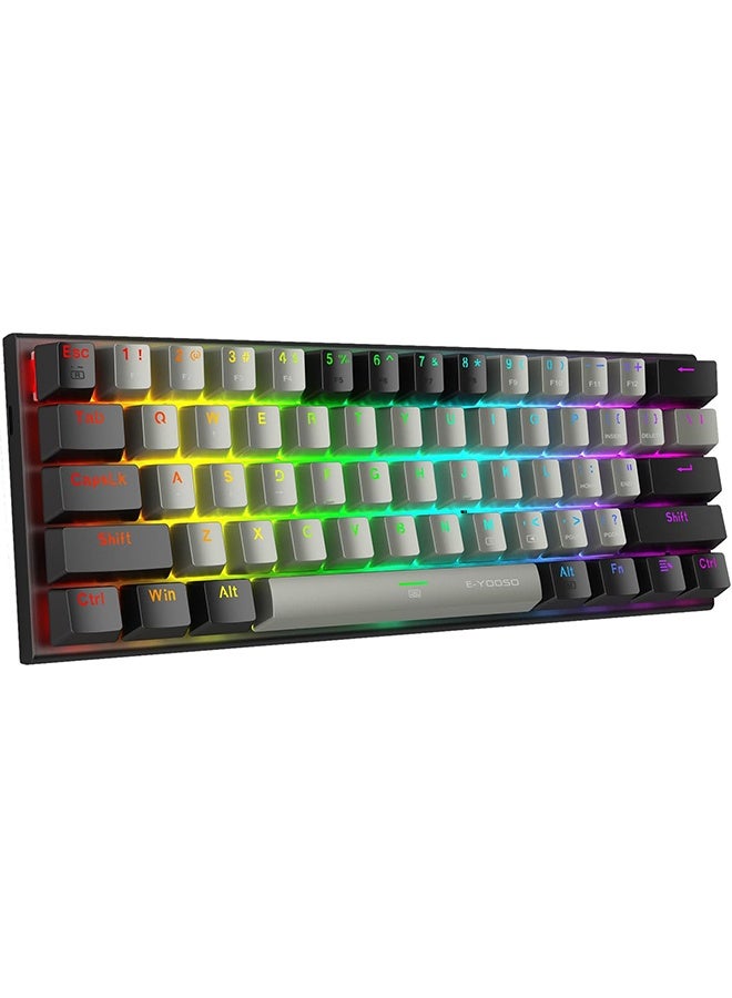 Compare Z11  Wired Mechanical Keyboard with RGB Backlit – Red Switches, AntiGhosting, 61Key,Compact Design for GamingOffice at KSA Price