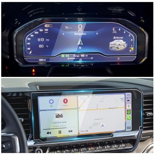 Compare 3 Pack Screen Protector for Silverado 2022 2023 2024 2025 2026 Chevy Silverado 2500 HD Accessories 2026 Silverado Screen Protector 134 ZR2 Silverado Screen Cover Glass for Silverado ZR2 Accessories at KSA Price