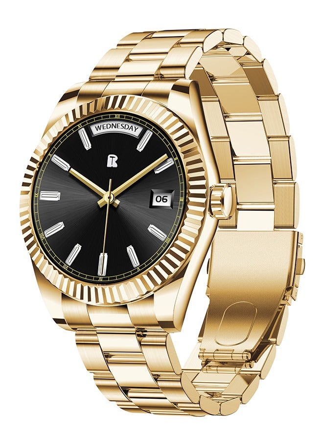 Compare Mens Smart Watch Women 1.28 AMOLED Waterproof Small Smartwatch,Fitness Tracker with Sleep Monitor Activity Tracker for Android and iPhone Gold at KSA Price