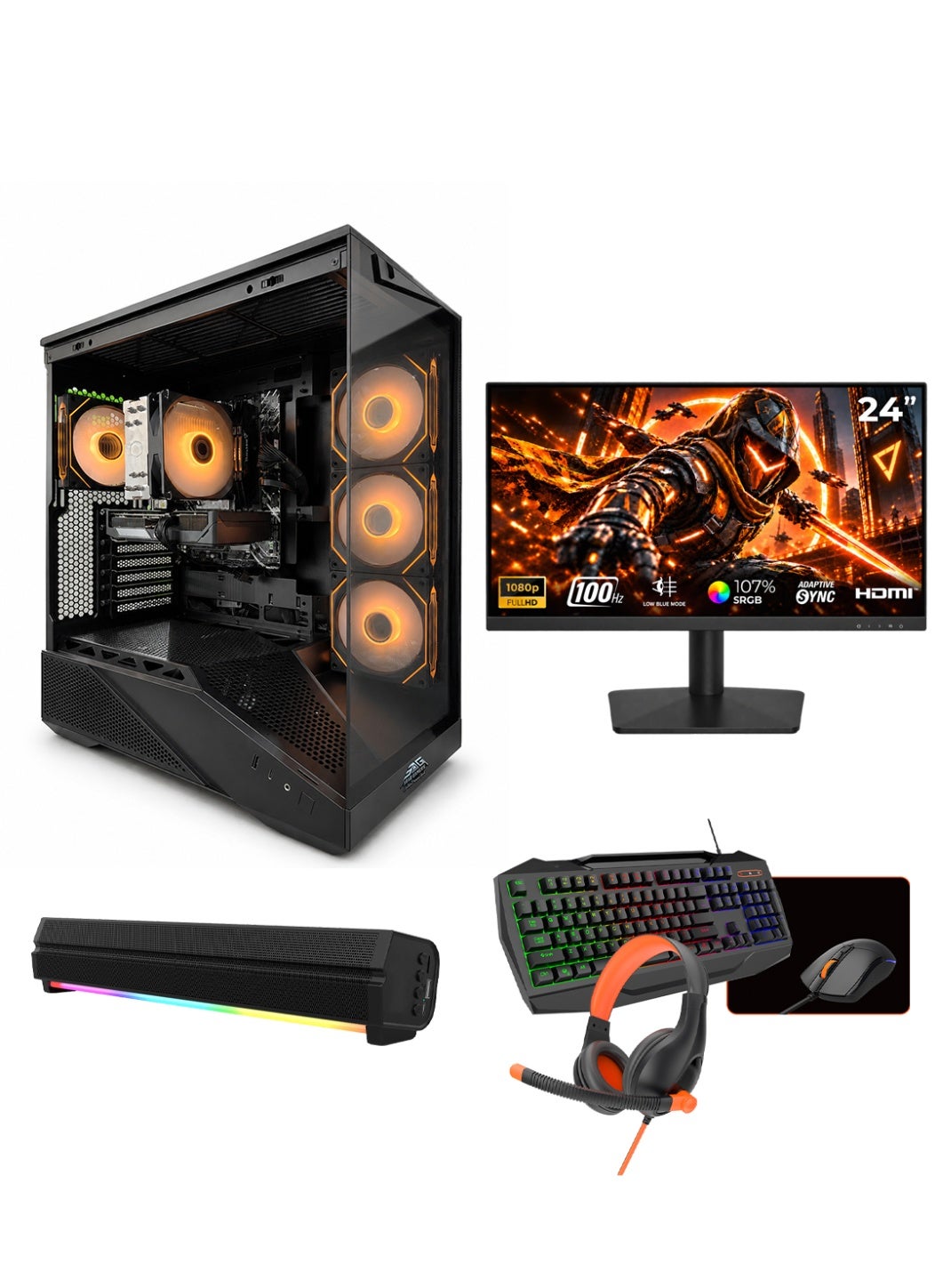 Gaming PC Bundle Intel Core i5-14400F NVIDIA RTX…