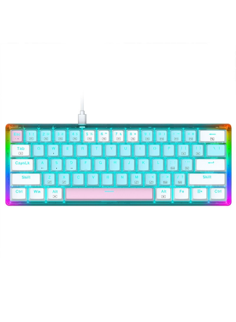 Compare Z11T 61 keys RGB Mechanical Gaming Keyboard Red Switch at KSA Price