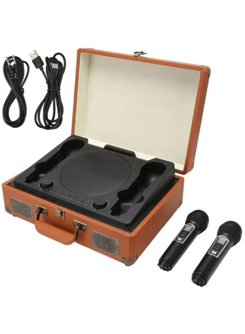 Compare Karaoke Bluetooth Speaker with 2 Microphones – Suitcase Design, SW01 – Portable, HighQuality Sound, LED Lights, Rechargeable Battery, Perfect for Parties, Singing, and Entertainment on the Go at KSA Price