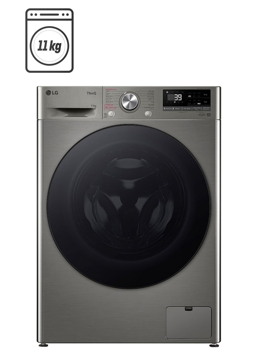 Compare 11 Kg Front Load Vivace Washing Machine, AI Direct Drive Motor, Steam, Smart Diagnosis, 1400 RPM, 10 Years Warranty On Motor, Full Stainless Steel Bigger Drum 11 kg F4V5EYLYP Stainless Silver at KSA Price