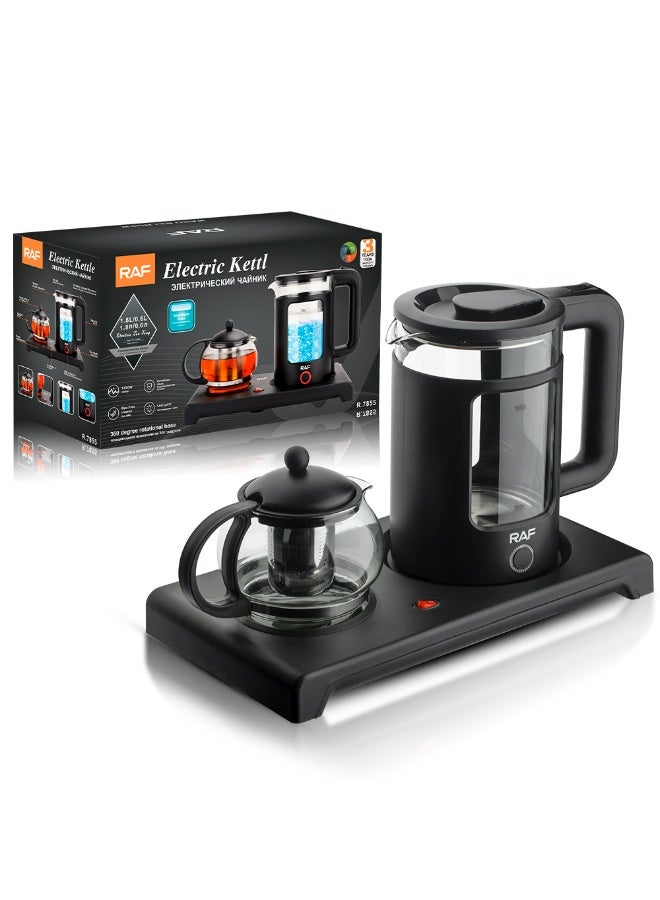 Compare RAF Electric Tea Maker Combo – Large Capacity Kettle with HeatResistant Glass Teapot at KSA Price