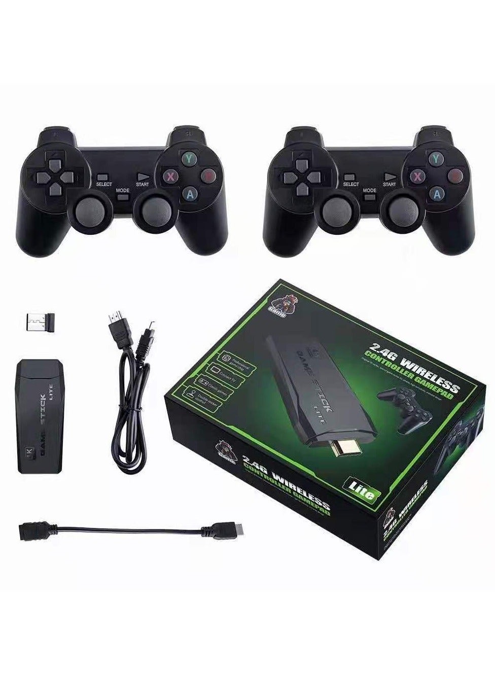 Compare El Taybeen Game Console Over 10,000 Games Classic 4K Digital Video Game Console for TV with 2.4G Wireless Controllers 64GB Game at KSA Price