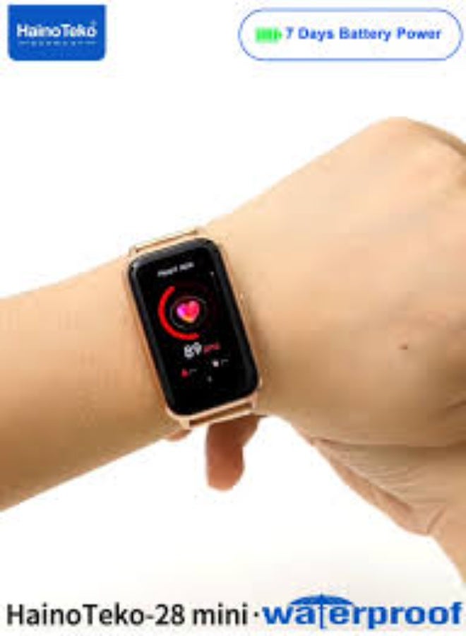 Hainoteko-28 Mini Waterproof Smartwatch with AMOLED…