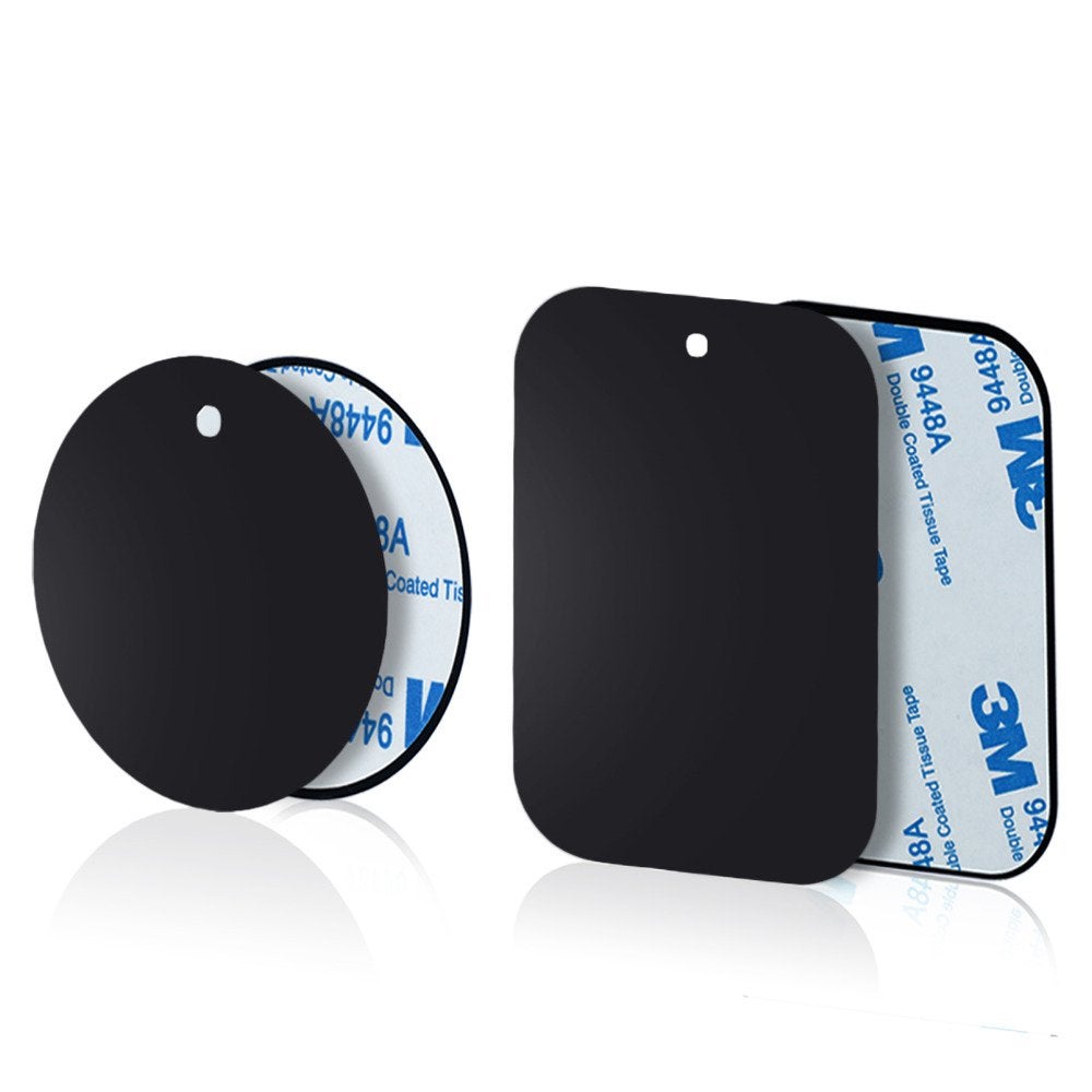Compare YIANERM 3M Adhesive 4 Packs Thin Metal Plate For Magnetic Car Phone Holder 2 Round and 2 Rectangle at KSA Price