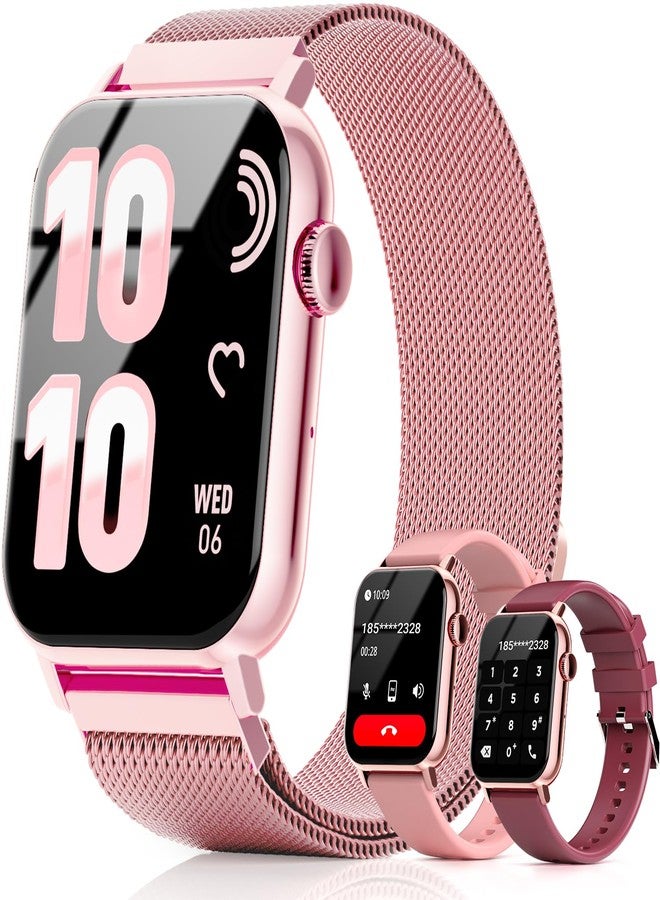 Compare Trendia Smart Watches for Women, 1.83 HD Fitness Tracker AnswerMake Calls, 120+ Sport Modes with Heart RateSleep Monitor, IP68 Waterproof, Fitness Watch for iOS Android, Pink at KSA Price