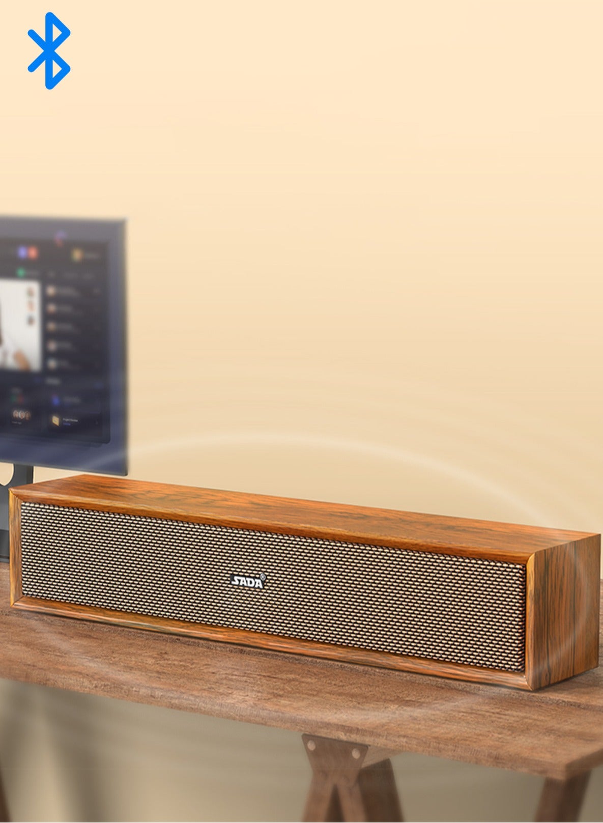 Universal computer speaker, desktop home wooden subwoofer…