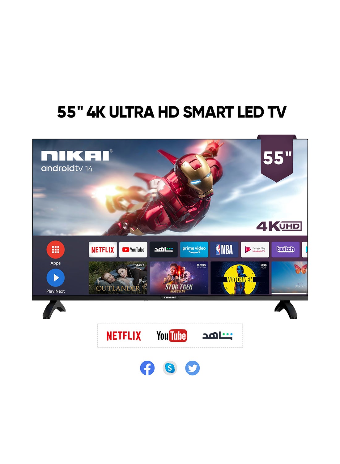 55-Inch 4K UHD Smart Android LED TV |…