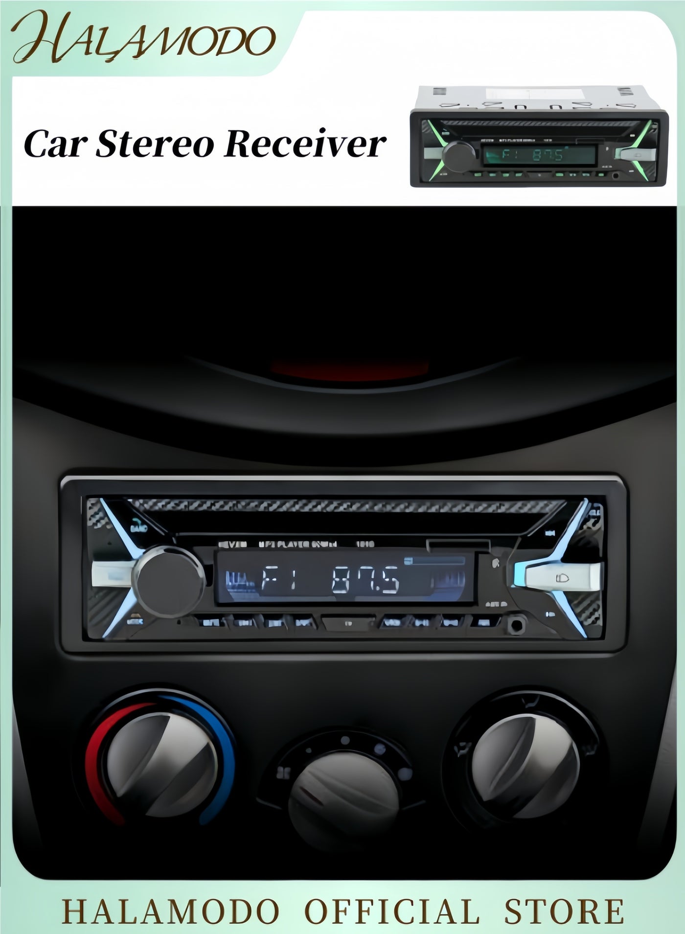 Compare Bluetooth Car Stereo Receiver with USB Port & Digital LCD Display Bluetooth Hands Free Calling FM Car Radio Multi Functional Car Bluetooth MP3 Player with Remote Control USB Quick Charge at KSA Price