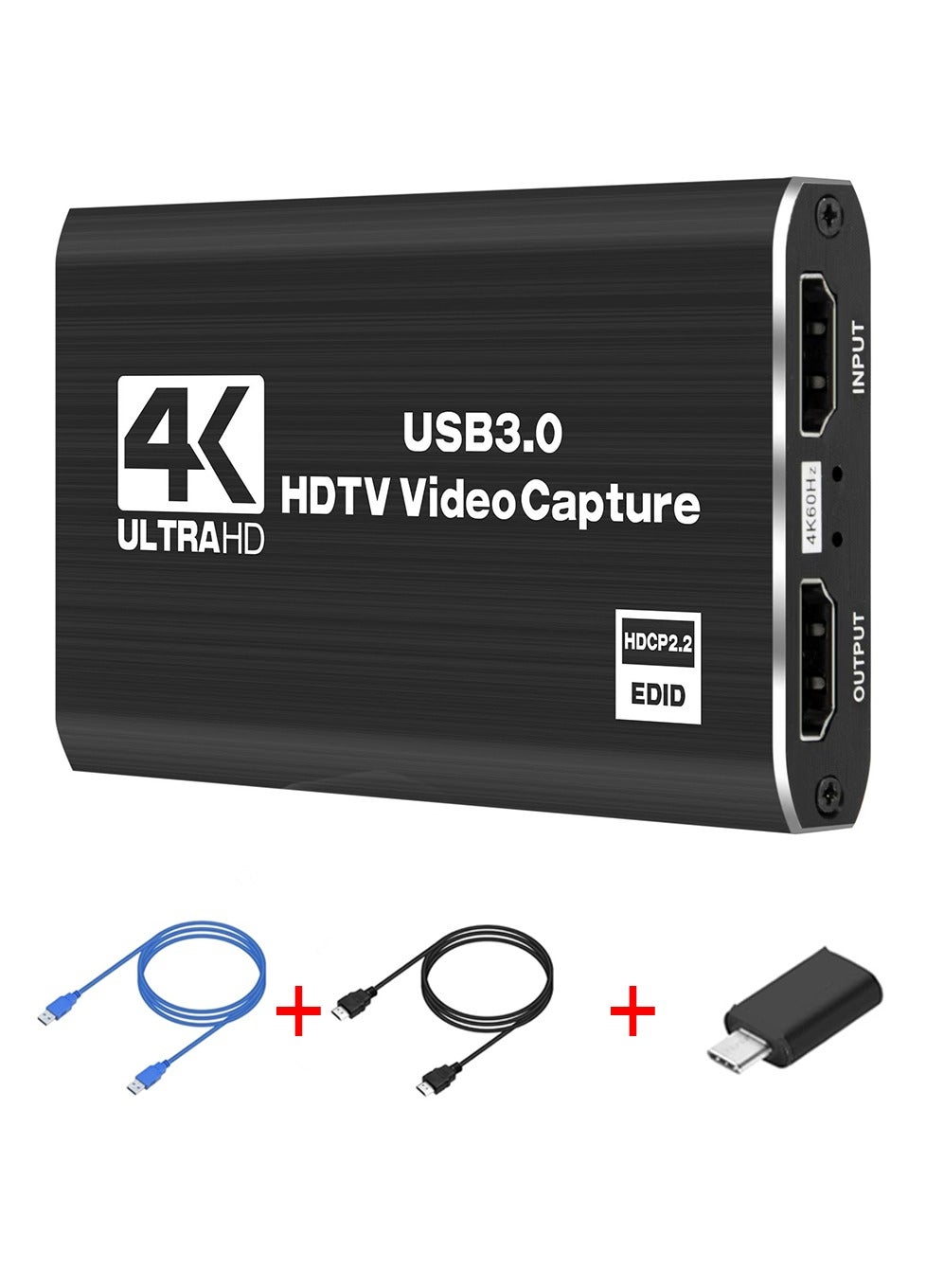 4K HDMI Capture Card for Streaming, Full HD…