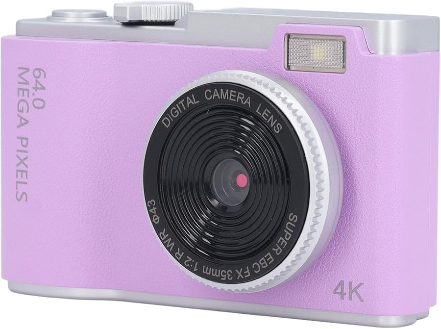 Purple Digital Camera 48MP Autofocus 1080P Vlogging…