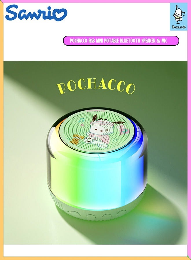 Compare Sanrio Hello kitty Pochacco Mini Portable Indoor Outdoor RGB Wireless Speaker With Bluetooth and Microphone at KSA Price