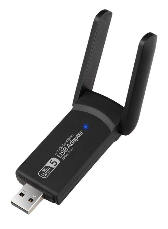 Wireless USB WiFi Adapter, 1300Mbps Dual Band 2.4/5Ghz…