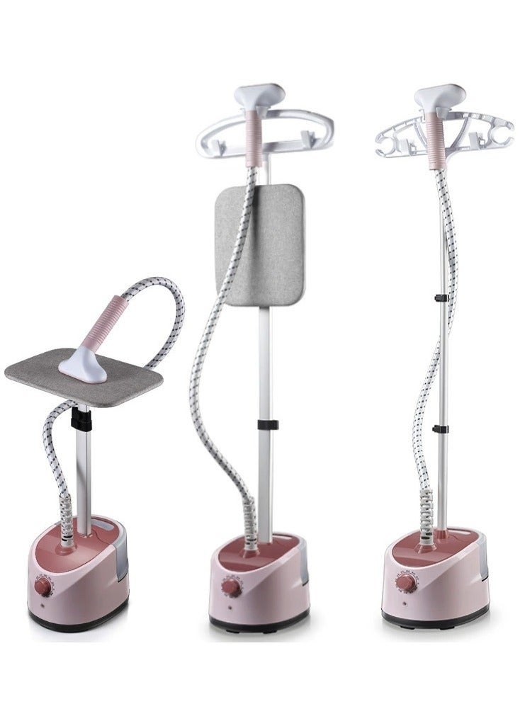 Compare Clothes Household Vertical Garment Steamer 2000W Small Hanging Ironing Machine Steam Iron HandHeld Ironing Machine, with Ironing Board And 1.8L Water Tank,with Telescopic Rod and Insulated Air Duct,Pink at KSA Price