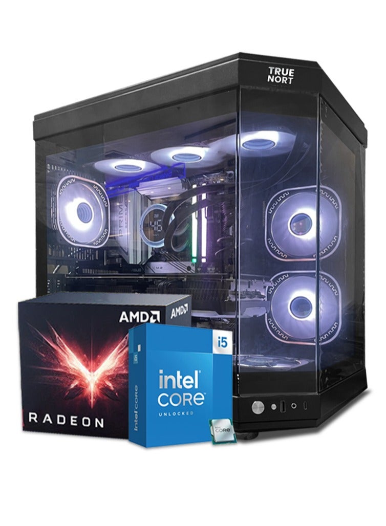 Compare Exonova Gaming PC, Intel Core i511400F H510  RX580S 8GB RAM  256GB SSD +1TB HDD TrueNort RGB Black Case Windows 11 Pro at KSA Price