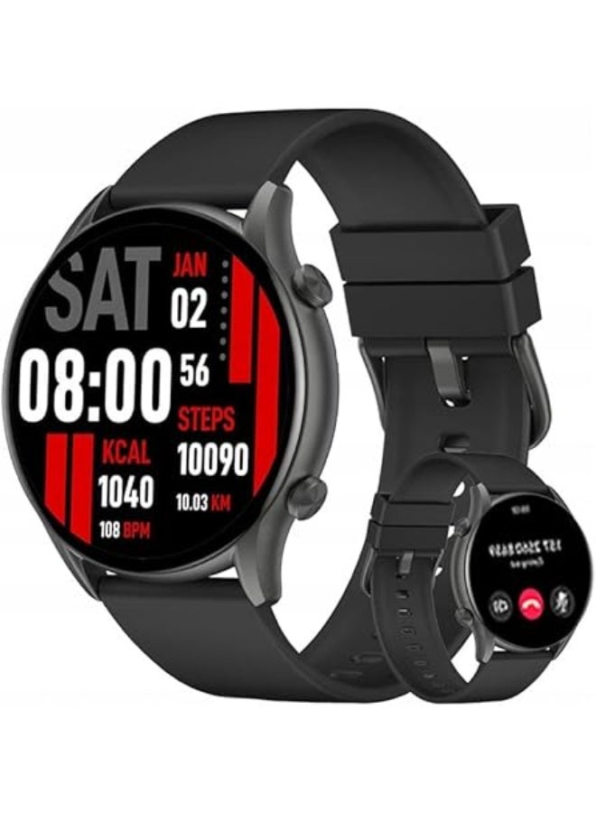 Compare KIESLECT Calling Smart Watch Leather Black, YFT2024EU at KSA Price