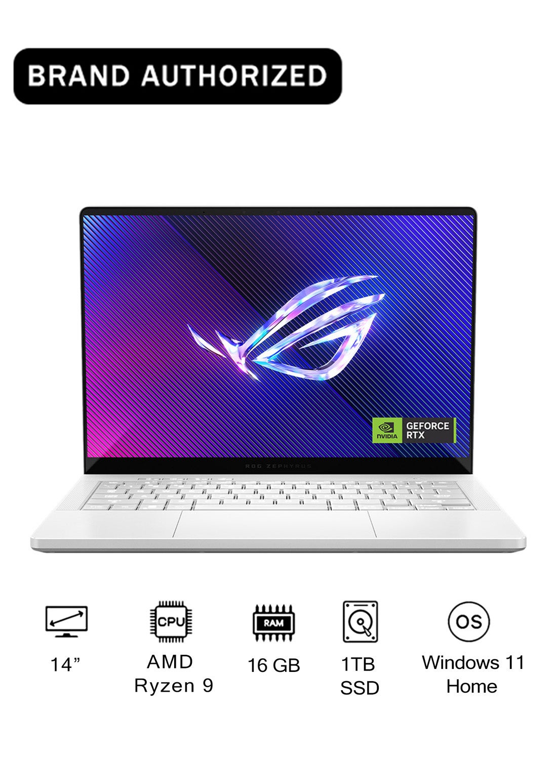 Compare ROG Zephyrus G14 2025 Laptop With 14Inch Display, AMD Ryzen™ 9 270 Processor16GB RAM1TB SSD8GB NVIDIA GeForce RTX 5050 GraphicsWindows 11 Home English Platinum White English Platinum White at KSA Price
