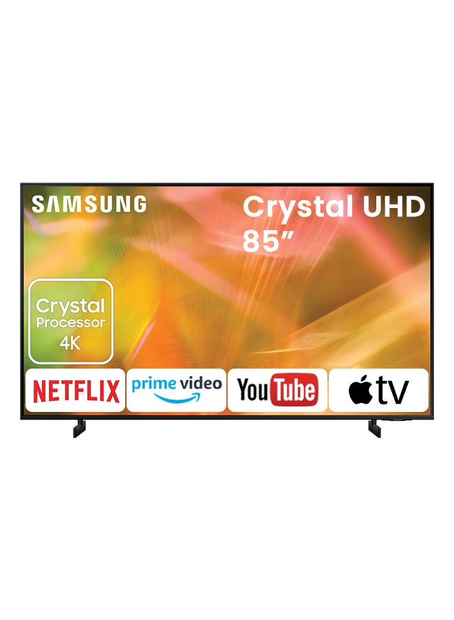 Compare 85Inch Crystal UHD 4K Flat Smart TV 85AU8000 Black at KSA Price