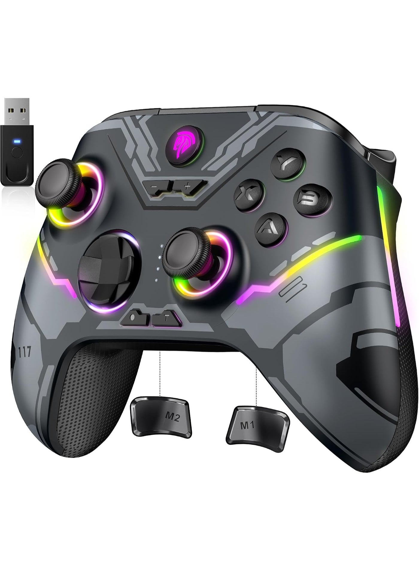 Compare X15 Wireless PC Controller with Hall Triggers, Hall Joysticks, Enhanced Bluetooth Game Controller,No Drift No Deadzone effect, Compatible with Windows PC, Android, Steam and Switch at KSA Price
