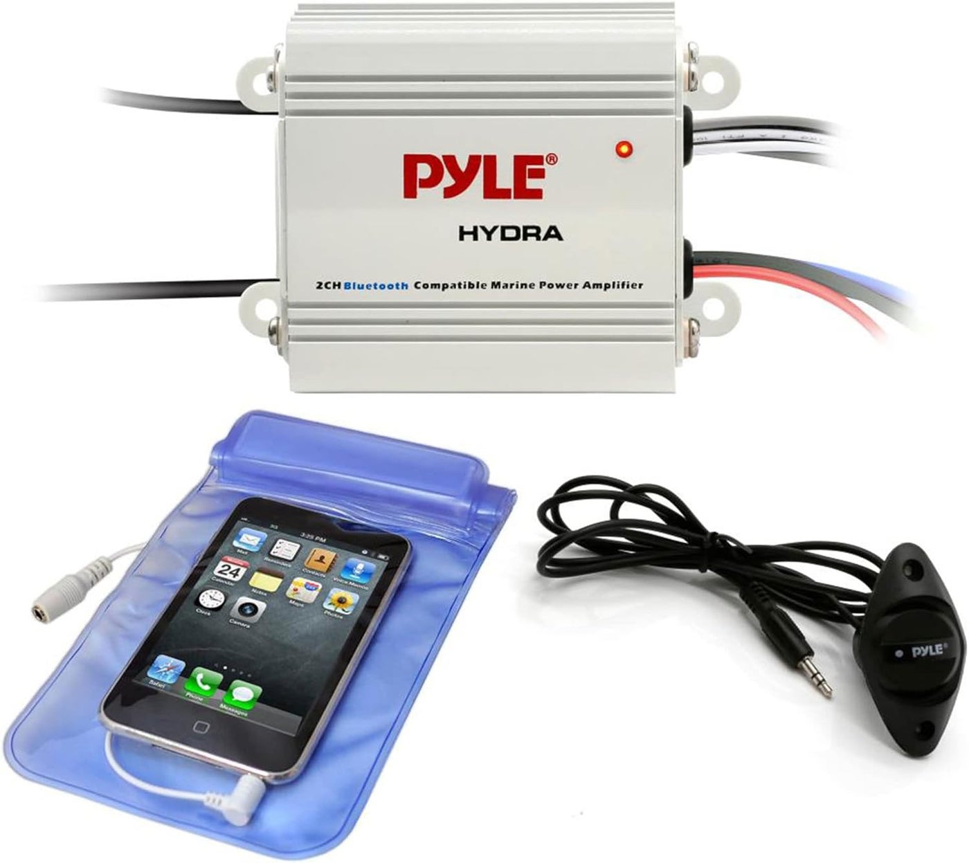 Pyle Auto 2-Channel Bridgeable Marine Amplifier -…