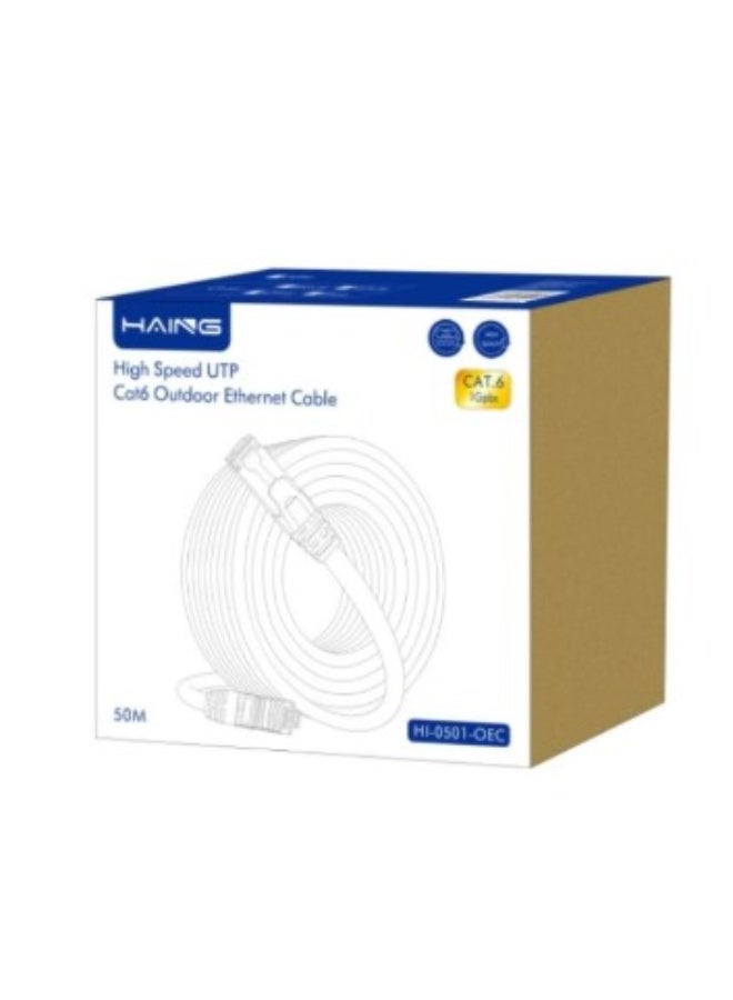 Compare UTP Cat 6 Outdoor Ethernet Cable  HI0501OEC High Speed UTP Cat 6 Outdoor Ethernet Cable 50M at KSA Price