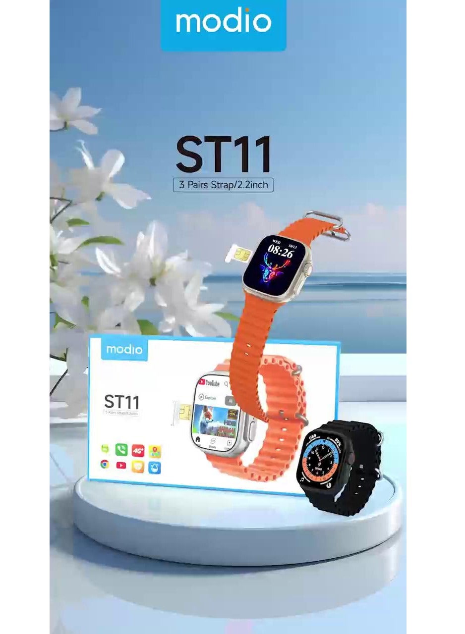 Modio ST11 Smart Watch 2.2 Inch Large Screen Display…