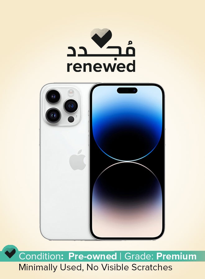 Compare Renewed  iPhone 14 Pro 256GB Silver 5G With Facetime  International Version at KSA Price