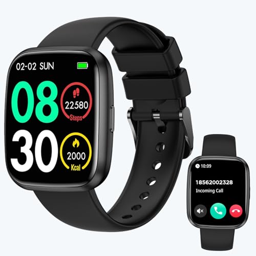 Compare Smart Watches for MenWomen 175 Bluetooth Call AI Voice Smartwatch 247 Heart Rate Monitor Blood PressureSpO2Sleep Tracker IP68 Waterproof 100 Sports Fitness Tracker for Android iOS Black at KSA Price