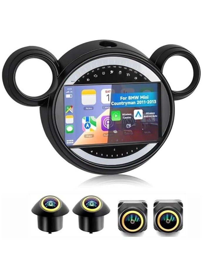 Compare Android Car Stereo for BMW MINI R56 R60 20112013 4GB RAM 64GB ROM Support Carplay, MLink WiFi BT, Radio GPS, 9 Inch IPS.QLED, Fast interface, Touch Screen with 360D Camera Included at KSA Price