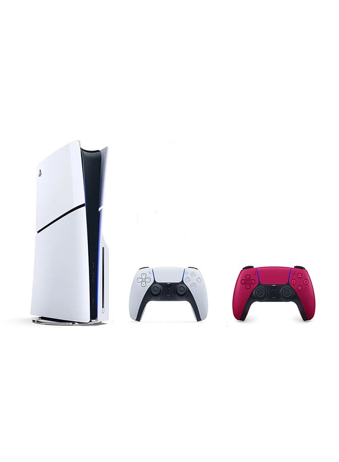 Compare PlayStation 5 Slim Console Disc Version With Additional Red Controller at KSA Price