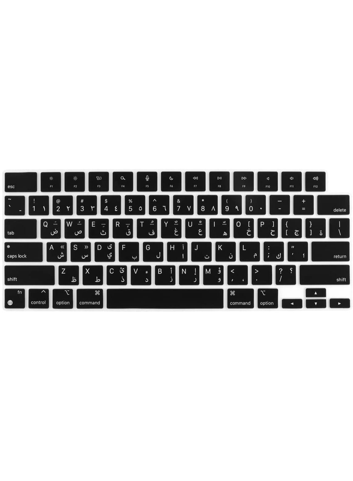 Compare US Version Arabic English Silicone Keyboard Cover Skin Compatible with 2022 MacBook Air 13.6 A2681 M2 Chip, MacBook Pro 14 Model A2442 M1 ProMax & MacBook Pro 16 Model A2485 M1 Pro Max Chip at KSA Price