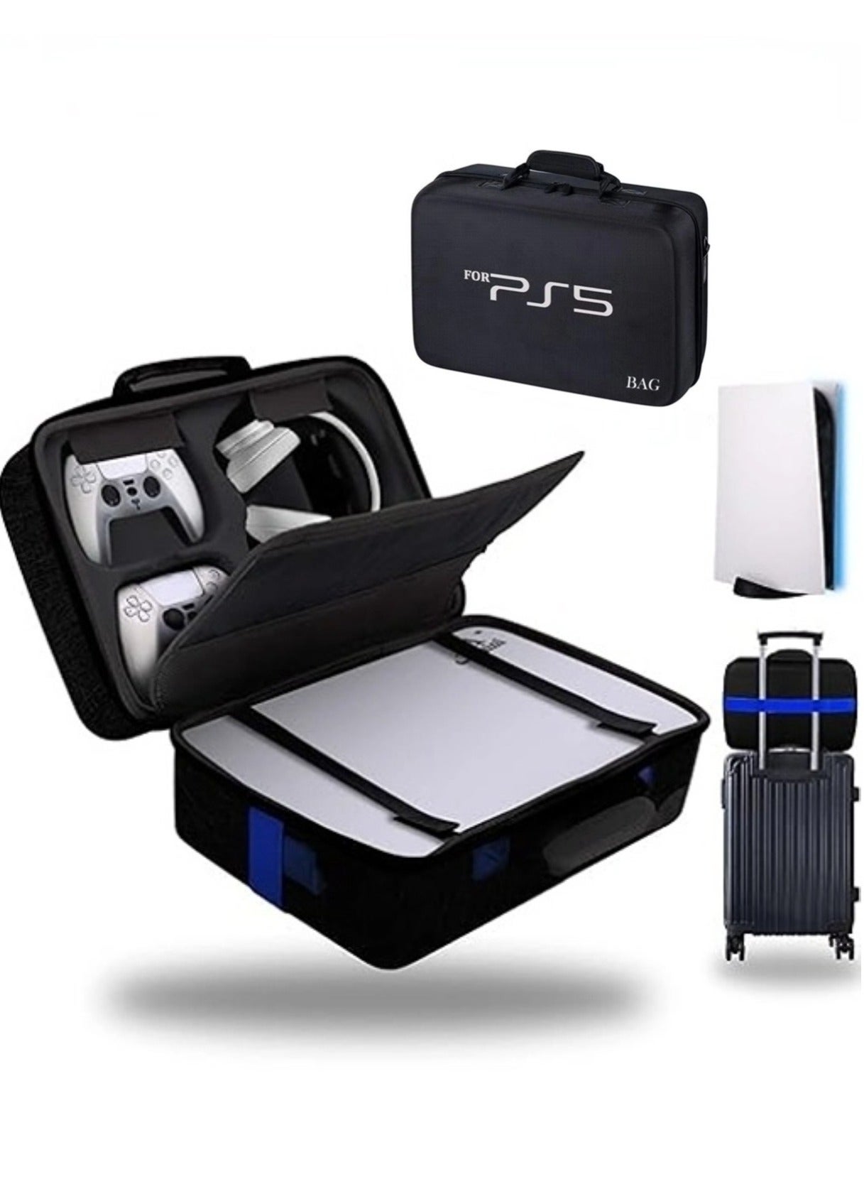 Travel Case Bag for PS5 Shockproof Hard Shell…