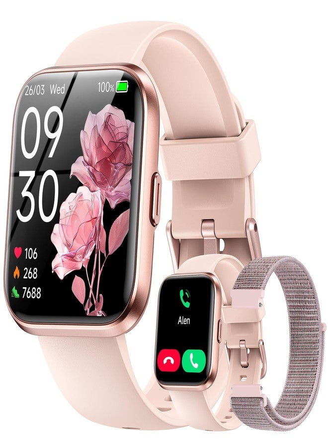 Compare Smart Watches for Women Men, 1.85 Screen Smartwatch Compatible iPhone Android Phone AnswerMake Call, 247 SpO2 Sleep Heart Rate Monitor,3ATM Waterproof, Fitness Traker 120+Sport  2 Bands Included at KSA Price