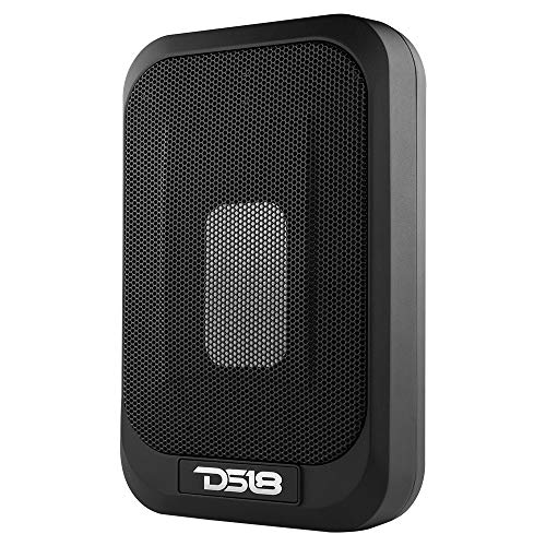 Compare DS18 SQBASSx2 7x9 UnderSeat Slim Amplified CarTruck Subwoofer with a 4x6 Passive Radiator 1200W Peak Power  230W RMS  Remote BASS Knob Included  Powered Sub in Ported Enclosure for Tight Spaces at KSA Price
