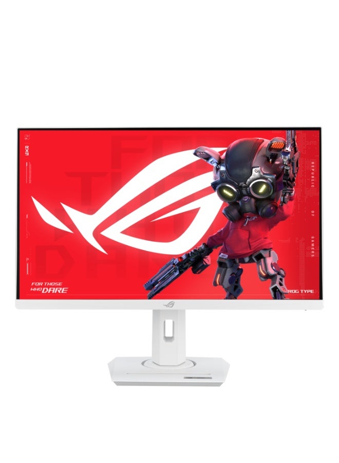 Compare ROG Strix XG27ACSW 27” QHD 2560×1440 Fast IPS Gaming Monitor, 180Hz Refresh Rate, 1ms GTG, 97�IP3, DisplayHDR 400, GSync Compatible, ELMB Sync, USBC DP Alt Mode, DisplayPort 1.4, HDMI 2.0, Ergonomic Stand, Eye Care, White | 90LM09Q2B011A0 W at KSA Price