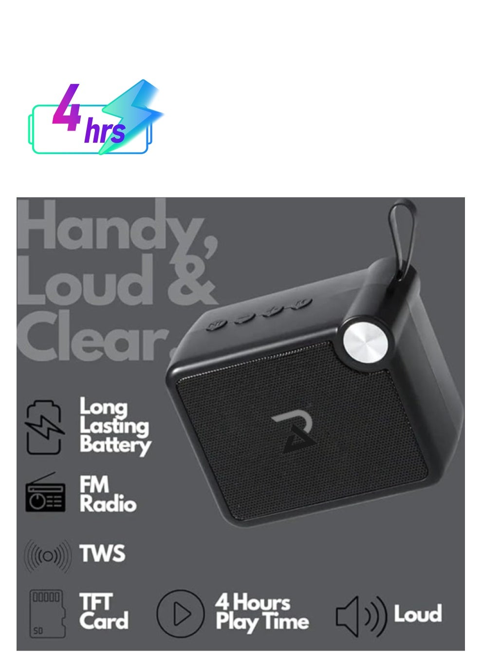 Compare Pro 4 Wireless Speaker With Fm Radio & 7 Watt HD Speaker at KSA Price