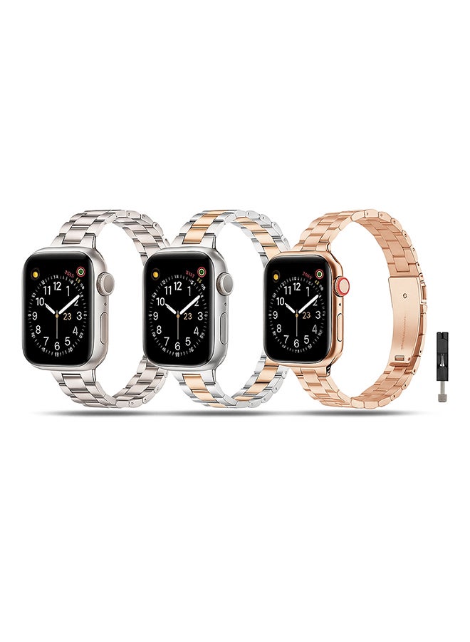 (Pack of 3) Thin Metal Bands Compatible With…