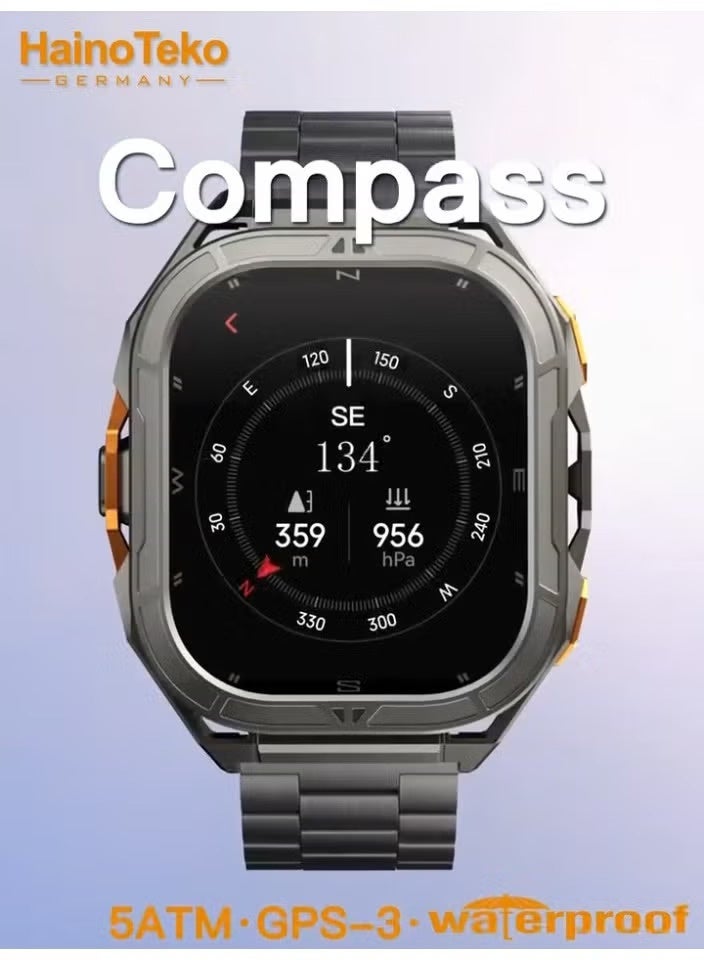 Compare GPS3 Waterproof Smart Watch with BuiltIn GPS, Bluetooth Calling, 20Day Battery Life, 1.43” HD Display, MultiSport Modes, Heart Rate & Sleep Monitor, 3 Interchangeable Straps, Black at KSA Price