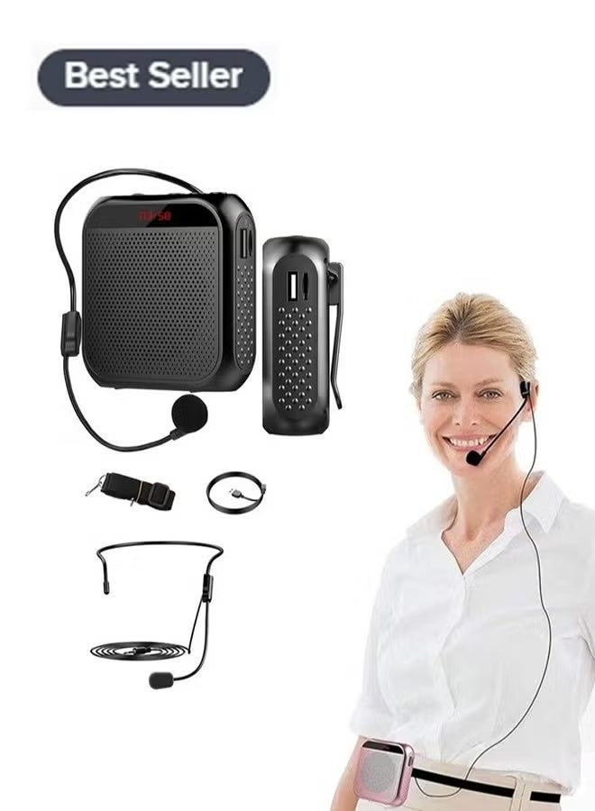 Voice Amplifier with Wired Microphone Headset Portable…