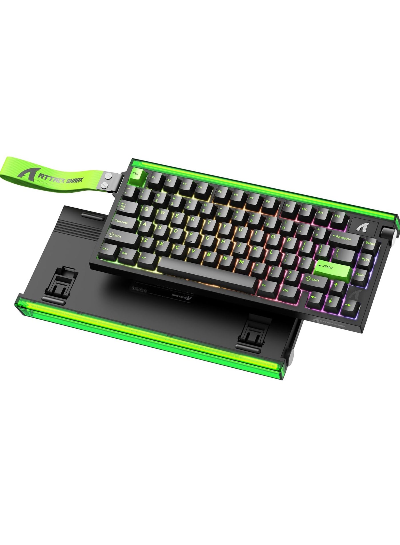 Compare R85 HE Wired 75% Hall Effect Rapid Trigger Mechanical RGB Gaming Keyboard with 8K Polling,0.05mm RT Accuracy,0.08MS Latency,Magnetic Switch,5 Layer Sound Damped,Driver for PC MacGreen at KSA Price
