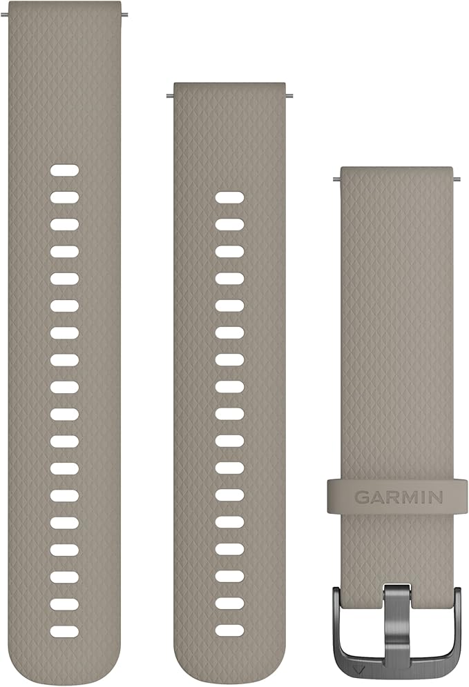 Compare Garmin Quick Release Bracelet 20 mm, Suitable for Venu, Venu 2Plus, Venu SQ SQ2, Vivoactive 35, Vivomove Series, Forerunner 55245645, Approach S40S42S12, D2 Air beige at KSA Price