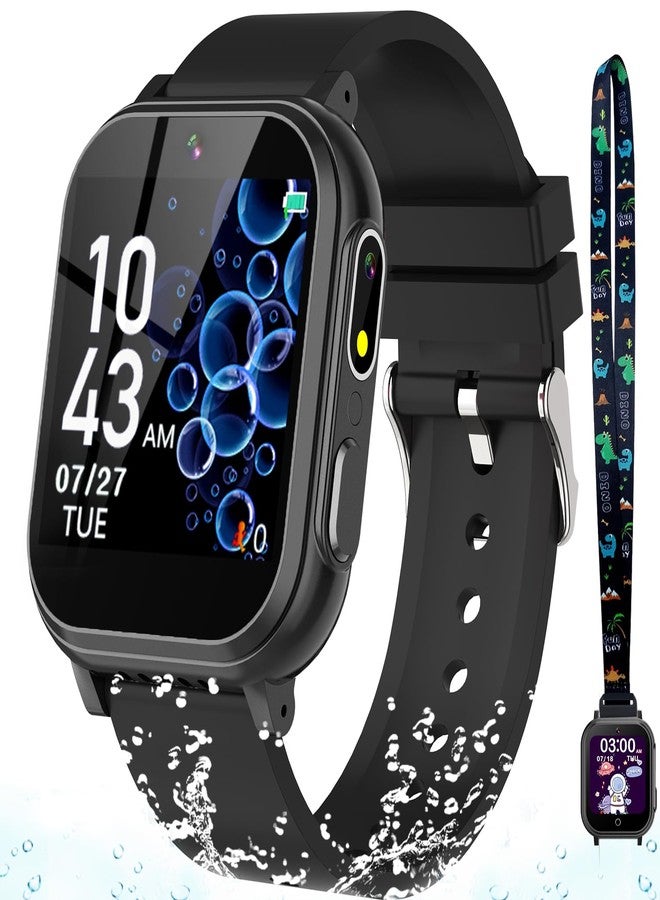 Compare Waterproof Smart Watch for Kids with 32 Games Dual Camera Video Habit Tracking Music Player Pedometer Screen Protectors Lanyard, HD Touchscreen Kids Smart Watch Toy Birthday Gift for 312 Year Old at KSA Price