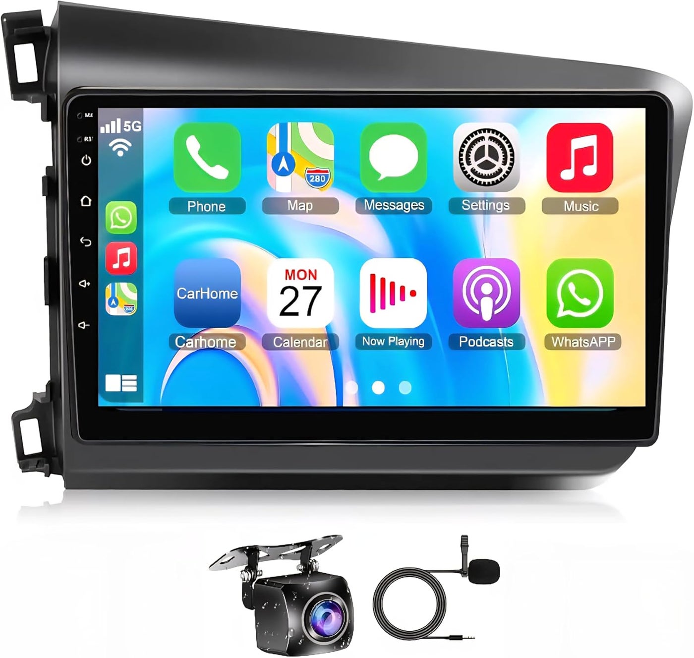 Compare Honda Civic Car Stereo for Honda Civic 2012–2015 Android Screen, Wireless CarPlay & Android Auto, GPS Navigation, WiFi, Bluetooth, Backup Camera Included, Fast Interface 2+32GB Carplay 4CORE at KSA Price