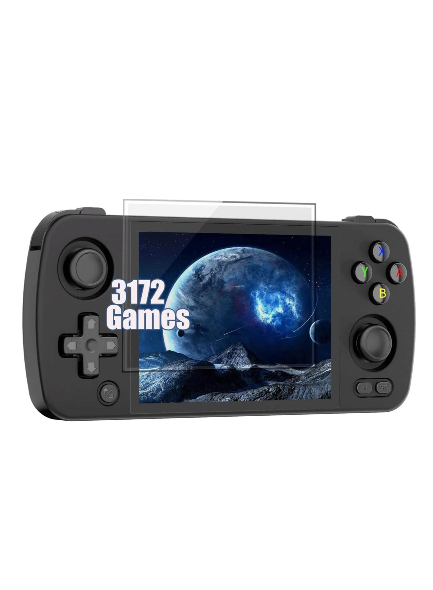Compare RG405M Retro Handheld Game, Aluminum Alloy Shell, Android 12 System, Comes with 128G TF Card 3172 Games Preloaded, 4inch IPS Touch Screen 128GB+128GB, Black at KSA Price