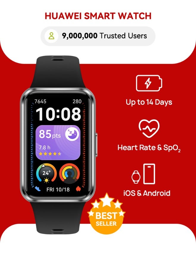 Compare Band 11 Health and Fitness Tracker, Smart Watch, 247 Health Intelligence, HRV, Sleep Tracking, Stress Monitor, Emotional Wellbeing, UltraSlim, iOS & Android, Up to 14 Days Battery Life Black at KSA Price