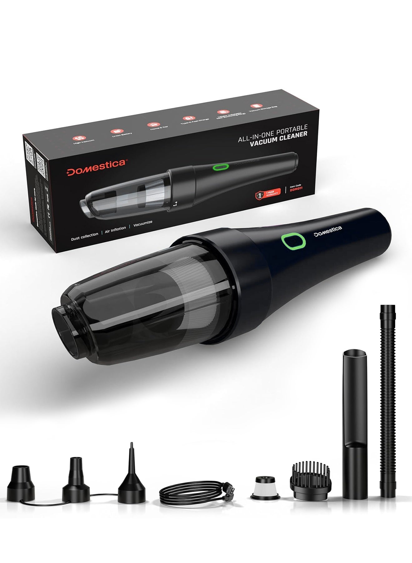 4 in 1 Cordless Car Vacuum Cleaner with…