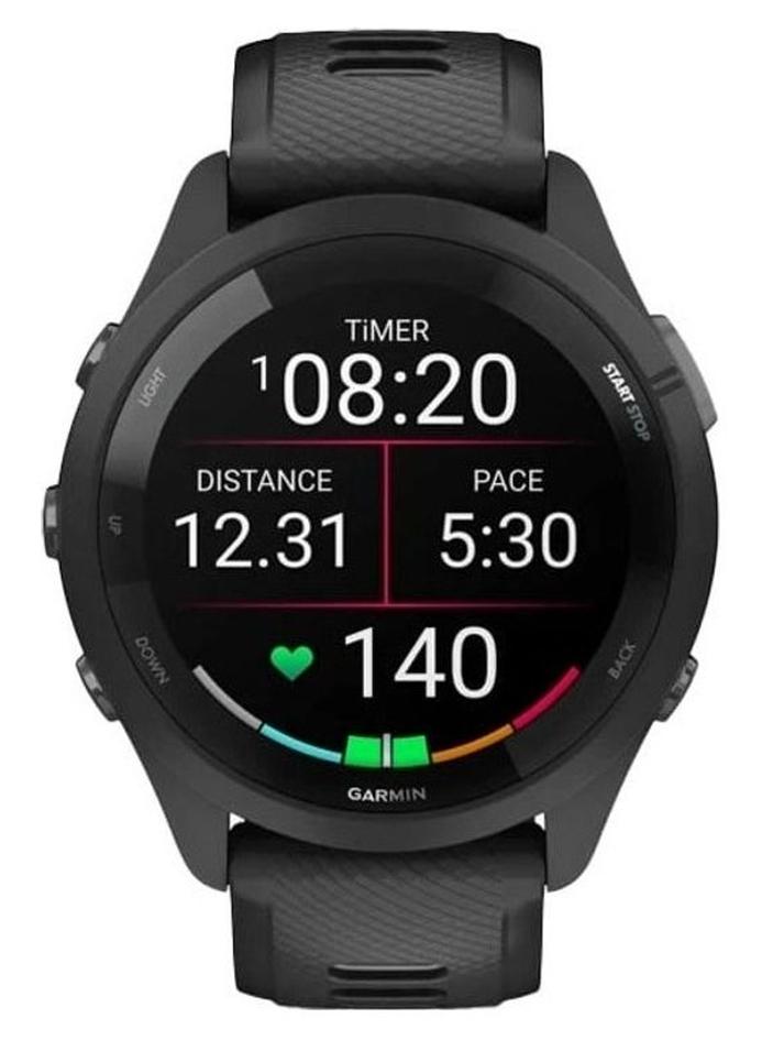 Compare Forerunner 265  46MM  Up To 20 Hours Battery Life In GPS Mode  1.3inch Amoled Display, Scratch Resistant, Corning® Gorilla® Glass 3, Heart Rate Monitor, Stress Tracking, Save Music On Device, Advanced GPS and Running Features, Advanced Training M at KSA Price